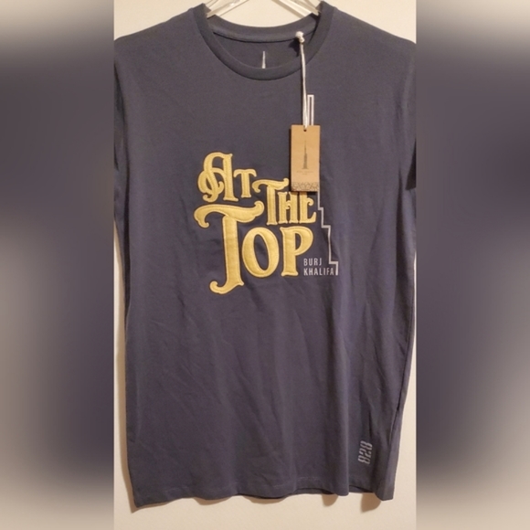 Burj Khalifa Patch on Tshirt Men's Grey Small - Picture 3 of 3